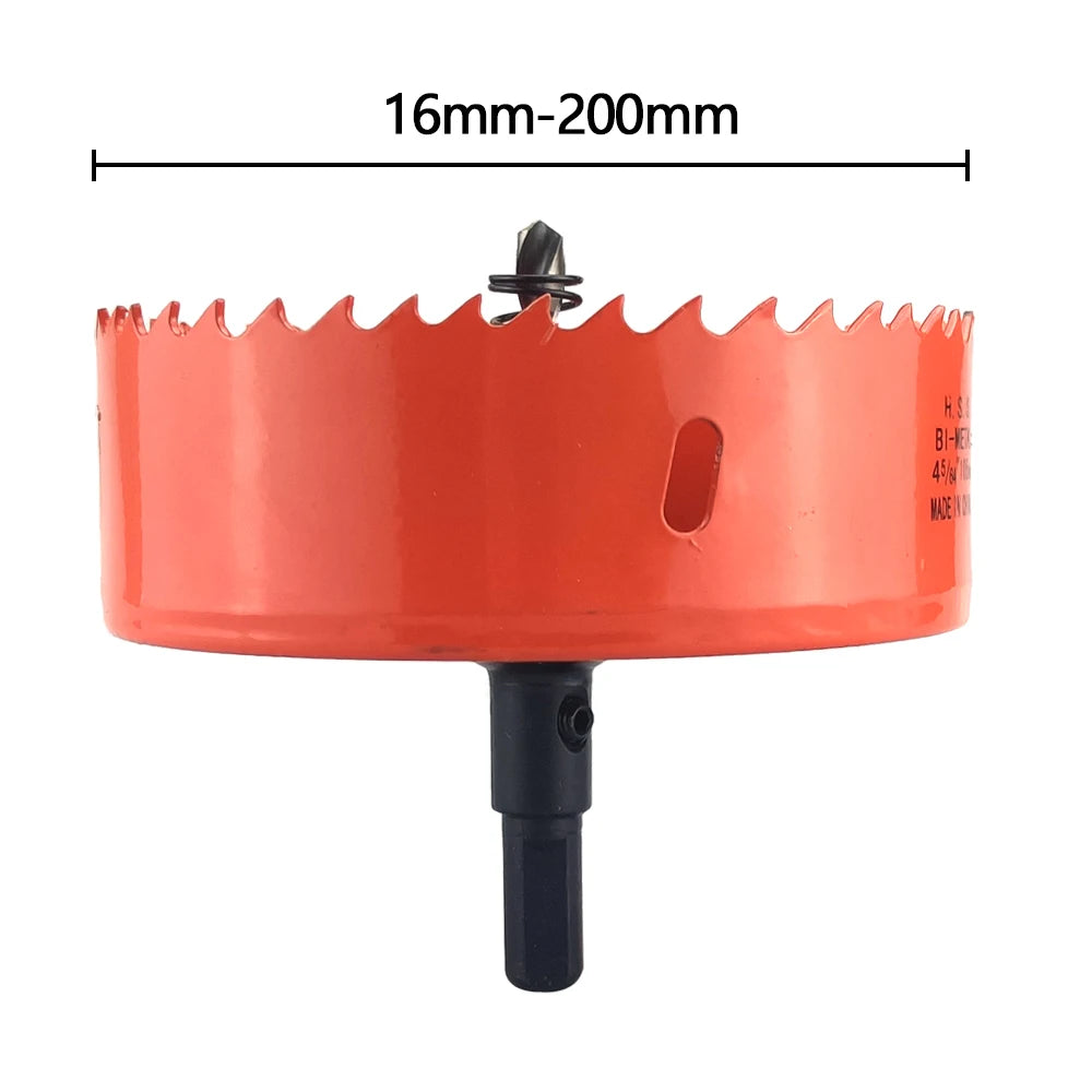 1Pcs 16-200mm M42 Bi-Metal Hole Saw HSS Drill Bits Drilling Crown for Metal Iron Aluminum Stainless Wood Cutter Tools