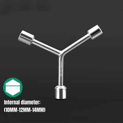 Household Triangular Socket Wrench Pragmatic Y-type Tri-fork Wrench Three-prong Wrench Bicycle Household Disassembly Repair Tool