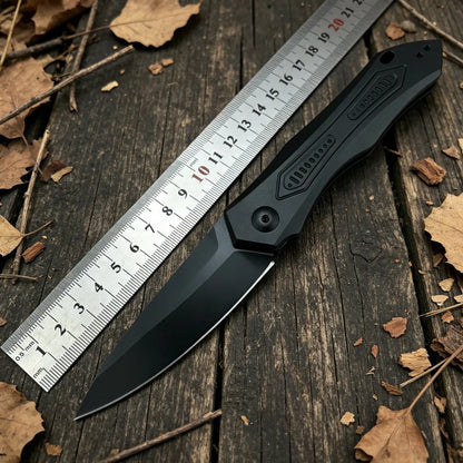 High Hardness 7800 Folding Knife D2 Blade Aluminum Alloy Handle EDC Outdoor Hiking Camping Mountain Climbing Jungle Exploration Multi‑functional Portable Tool