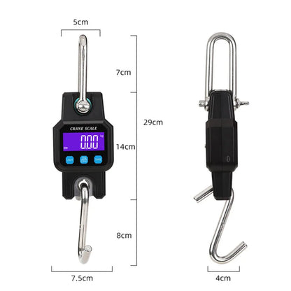 300kg 50g Bluetooth-compation Portable Electronic Hook Scale Charging Bluetooth Mini Lifting Scale For Household Use