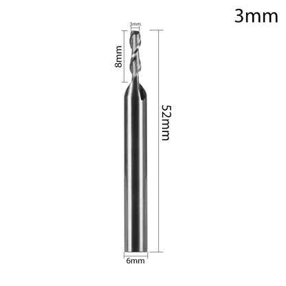 1/5pcs Steel 1-12mm Machine Tool Wood-Cutter Tools Woodworking Drill Bits CNC Straight Shank Milling Cutters Mill Cutter