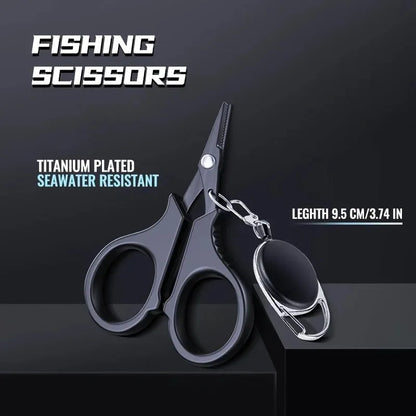 Stainless Steel Fishing Scissor Plier Cut PE Braid Line Cutter Plies Carp Fishing Accessories Tools