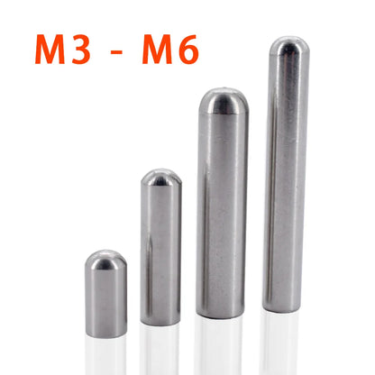 M3 M4 M5 M6 Dowel Inner Thread Screw Nut 304 Stainless Steel Single Round Head Cylindrical Pin Positioning Pin Hardware Fastener