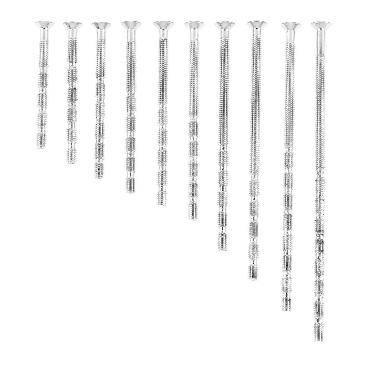 20 or 10pcs M4 Door Handle Fixing Screw Bolts Snap Off Cuttable Connecting Screws for Door Knob Handle Locks Hardware 45mm-110mm