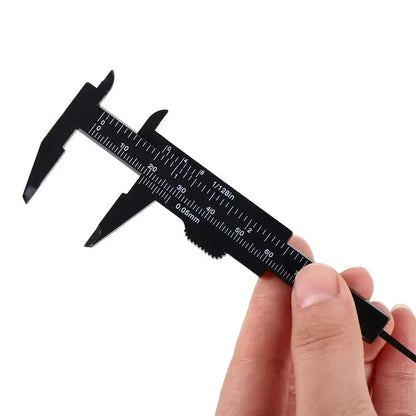 Plastic Portable Mini Sliding Vernier Caliper 0-80mm Double Scale Gauge Student Ruler Measure Tools Small Object Creative Gift
