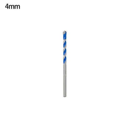 Blue Multifunction Carbide Masonry Drill Bit,Triangle Shank Tile & Concrete Drill Bits for Ceramic, Brick, Glass & Wood Drilling