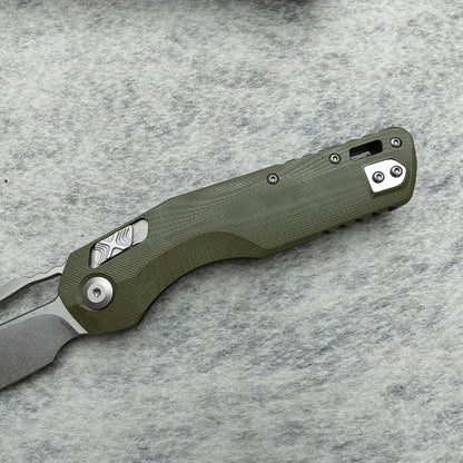 MSI Pocket Knife G10 Folding Knife Compact Design Precise and Durable Ideal for Outdoor Jungle Hiking EDC Tool Knife Men's Gift.