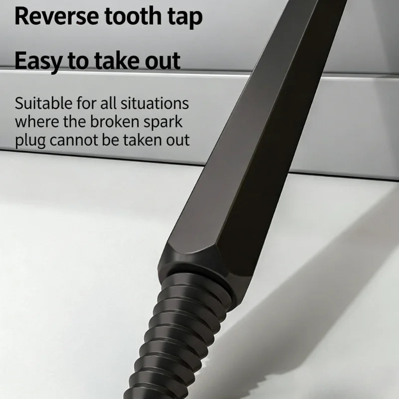 Professional Auto Spark Plug Removal Tool - Reverse Thread Tap for Extracting Broken Screws