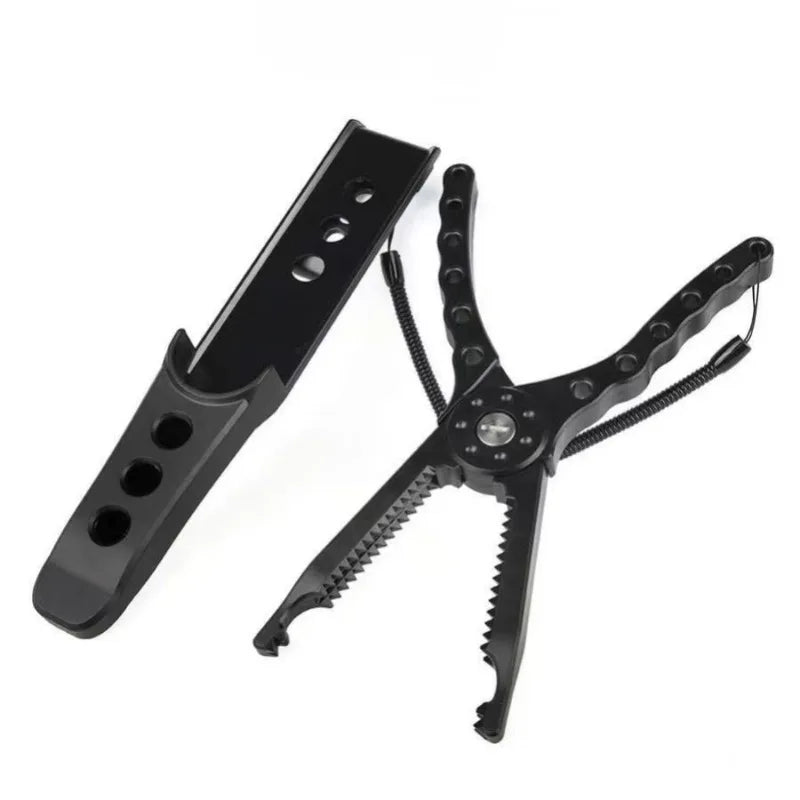 High-Index Plastic Fishing Pliers with Grip & Hook Removal Tool, Durable Catfish Gripper with Non-Slip Handle and Lanyard