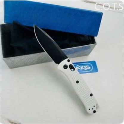 BM 533-3 MINI Bugout Nylon Wave Fibre Handle Axis Lock Folding Outdoor Self Defense Pocket Knife EDC Camping Hunting Tools