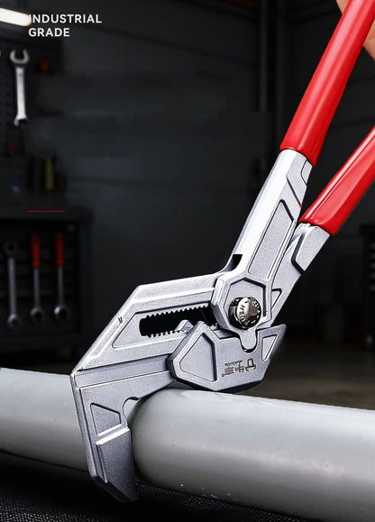 Adjustable Pipe Pliers Quick Adjust Water Pump Wrench Self Locking Plumbing Tool for Household DIY Faucet Manual Clamping
