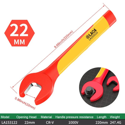 LAOA VDE Insulated Wrenches Multifunctional VDE Open-End Wrenches Manual Household Electrical Tools