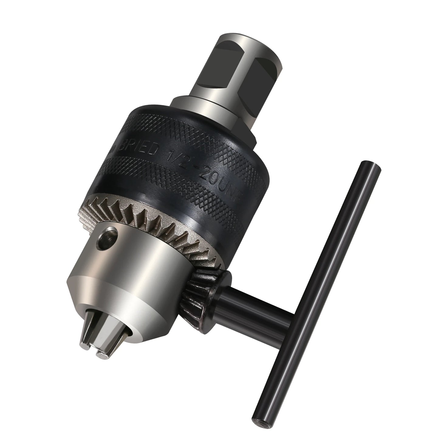 Magnetic Drill Chuck Adapter 1.5-13mm 19mm Weldon Shank 1/2''-20 UNF Thread Drill Bit Adapter with Chuck Key Hardware Tool