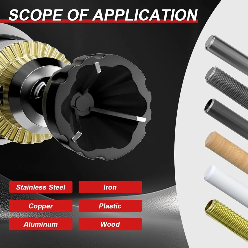 Deburring and Chamfering Machine Outer Circle Chamfering Thread Fillet Trimming Screw and Bolt Trimming Drilling Tool