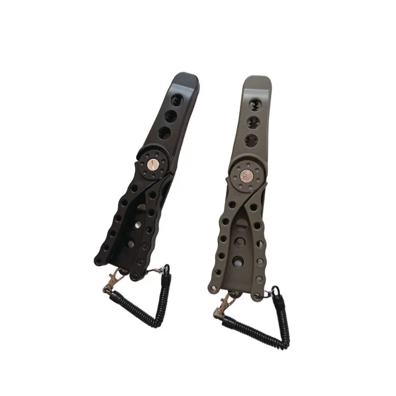 Fish Lip Clamps Fish Clamp Fishing Flat Tweezers Tackle Tool Fish Controllers Grippers Skidproof Fishing Fish Lip Pliers