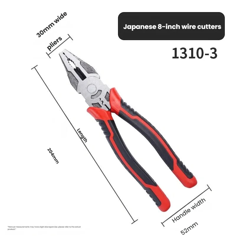 6 Inch 8 Inch Pliers Set, Needle Nose Pliers, Diagonal Cutting Pliers, Wire Cutters, Multifunctional Hand Tools for Electrician