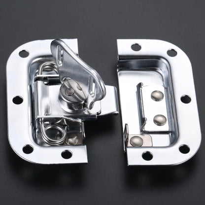 4 Sets 82*77mm Butterfly Lock Road Flight Case Tool Box Air Box Lock Luggage Butterfly Hasp Latch Hardware Fitting Padlockable