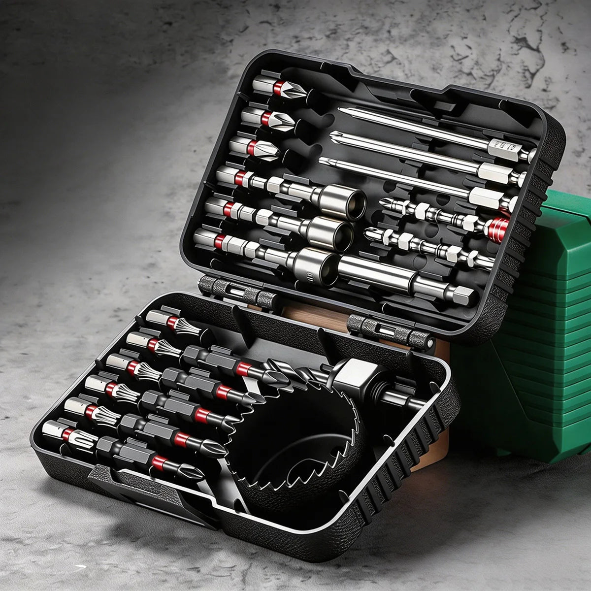 Screwdriver Drill Bit Set Strong Magnetic Hex Shank Mixed Bits For Impact Driver Electric Drill Wood Metal Repair With Case