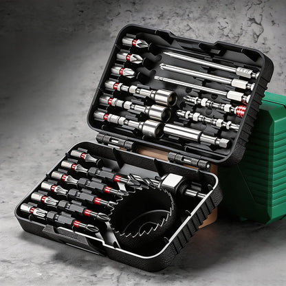 Screwdriver Drill Bit Set Strong Magnetic Hex Shank Mixed Bits For Impact Driver Electric Drill Wood Metal Repair With Case