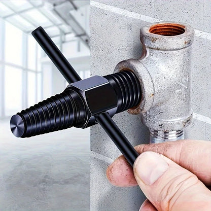 1Set Dual Purpose Pipe & Faucet Screw Extractor Tool for Removing Broken Stripped Or Damaged Bolts Home Repair Kit