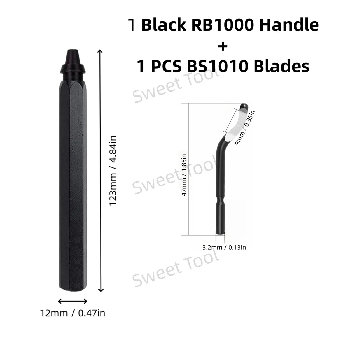 Deburring Tool Metal Handle with 1/10/11 Swivel Blades Burr Removal Reamer Tool for Plastic Metal Copper PVC Resin 3D Printing
