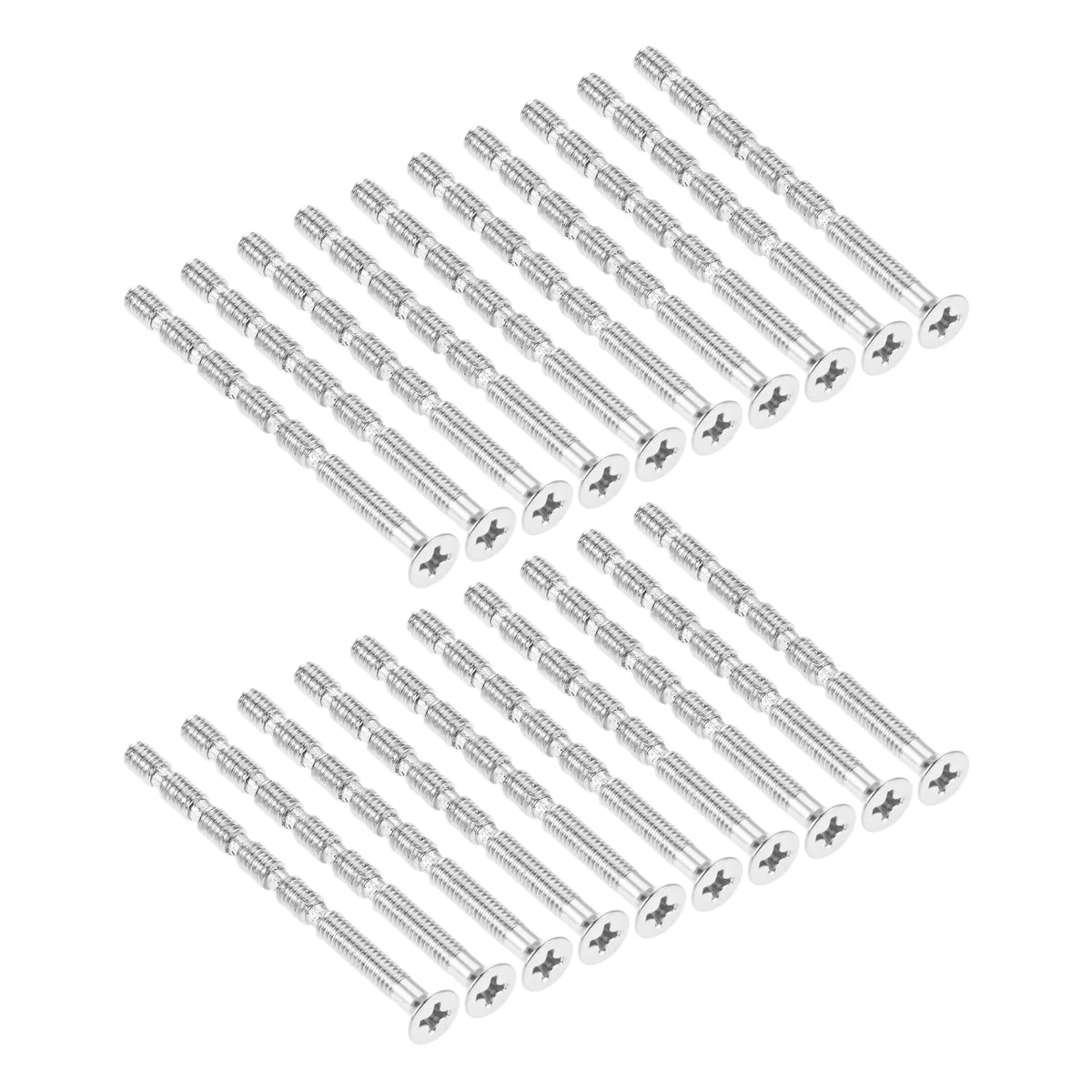 20 or 10pcs M4 Door Handle Fixing Screw Bolts Snap Off Cuttable Connecting Screws for Door Knob Handle Locks Hardware 45mm-110mm
