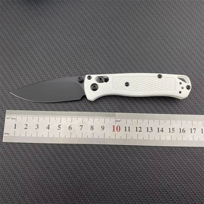 BM 533-3 MINI Bugout Nylon Wave Fibre Handle Axis Lock Folding Outdoor Self Defense Pocket Knife EDC Camping Hunting Tools