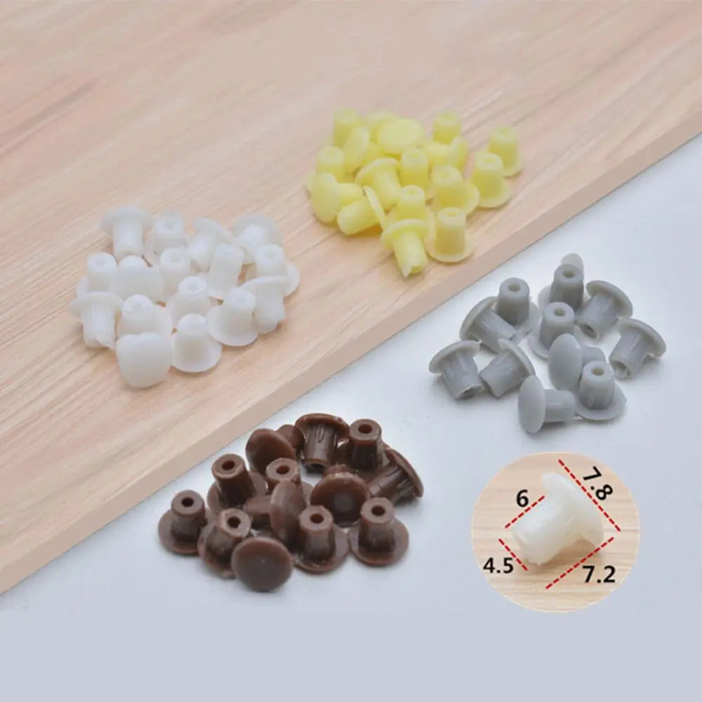 100Pcs Useful Hardware Hole Ornament Exterior Furniture Hole Covers Screw Decor Protective Cap Dust Plug Stopper