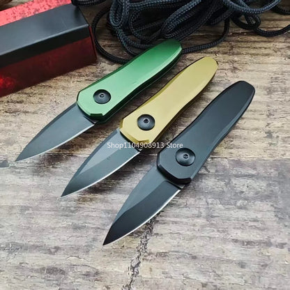 KS Launch 4 7500 Camping Mini Pocket Folding Knife Aluminum Alloy Handle Adventure Pratical EDC Outdoor Multifunctional Knives