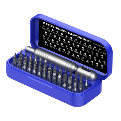 55PCS Mini Precision Screwdriver Set Magnetic Repair Tool Kit Torx Hex Phillips Bits for Phone Watch Laptop Electronics DIY Gift