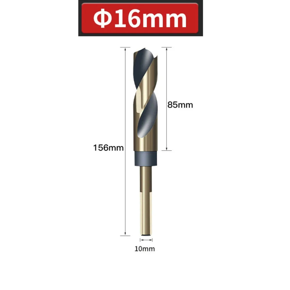 Portable 12mm-20mm Twist Drill HSS Spiral Cobalt Drill Bit Durable Round Shank Reduced Shank Drills
