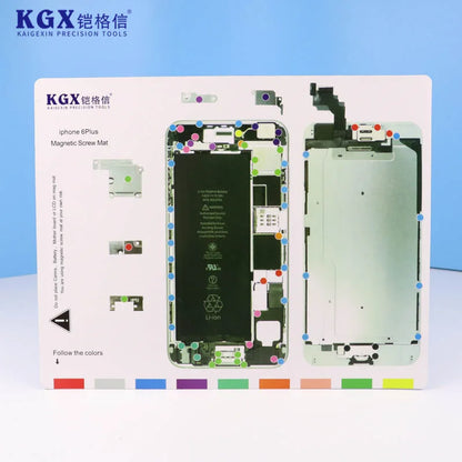 KGX Screw Storage Magnetic Pad Screw Memory Mat For iP X-15 ProMax Storage Screw Memory Positioning Maintenance Work Pad