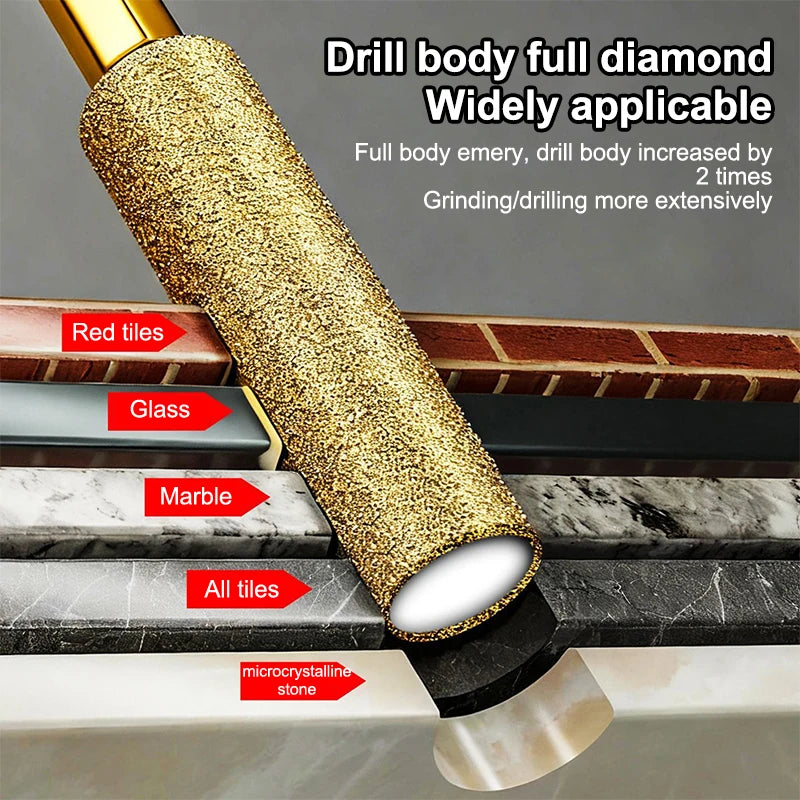 New·1/2/3/4Pcs Diamond Core Bits Dry Drilling Thread Hexagonal Shank Core For Ceramic Tile Granite Marble Grinding Heads·
