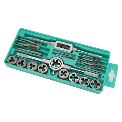 12/20/40 pcs Tap Die Kits Faucet and Mold Set Steel Wire Cone Mold Set for Cutting External & Internal Threads Hardware Tools