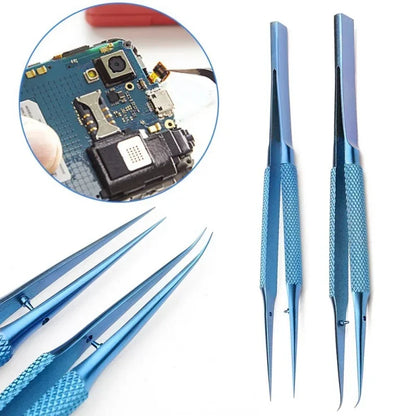 Precision Titanium Alloy Tweezers for Professional Electronics Repair Anti-Magnetic Fly Line Phone Motherboard Forceps