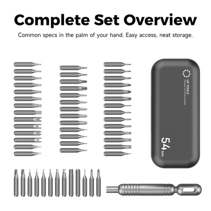 55PCS Mini Precision Screwdriver Set Magnetic Repair Tool Kit Torx Hex Phillips Bits for Phone Watch Laptop Electronics DIY Gift