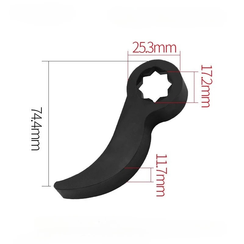 Angle Type Half Axle Disassembly Tool,Drive Pry Bar Adapter Used for Open-end Wrenches,Disassembling Axles Repair Tool