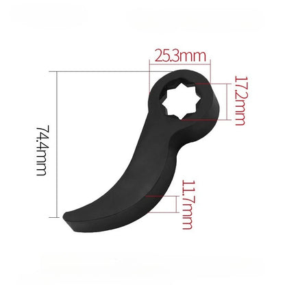 Angle Type Half Axle Disassembly Tool,Drive Pry Bar Adapter Used for Open-end Wrenches,Disassembling Axles Repair Tool