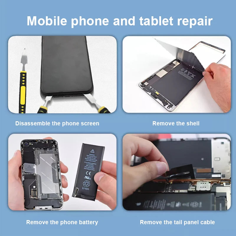 20/34/46PCS Multi-functional Repair and Disassembly Tool Kit, Including Pry Bars Screwdriver, For Mobile Phone and tablet repair
