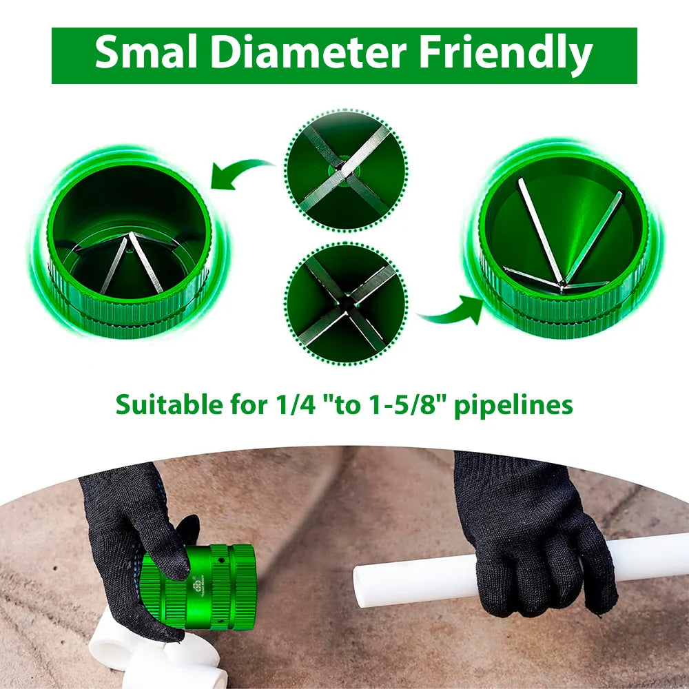 1/4-1-5/8 Inch Pipe Chamfering Tool, Reamer, Manual Deburring Scrapers, Edge Trimming Tool, Copper Pipe/PVC Pipe Opening Reamers