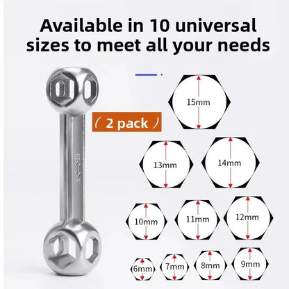 Premium Bone Wrench, Outperforms Zinc/Aluminum Alloy–for Bicycle, Motorcycle & Furniture Assembly