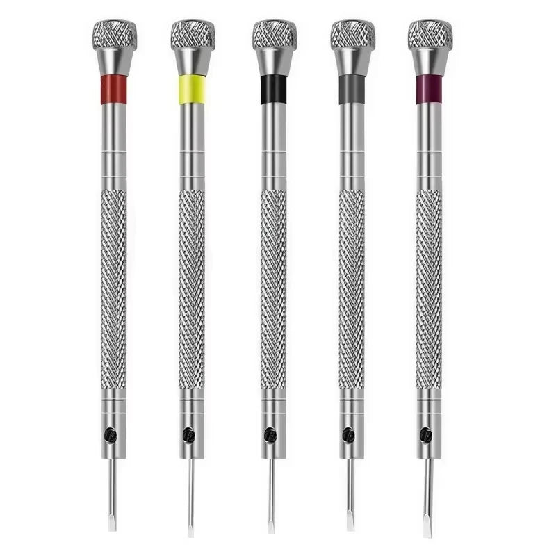 5 Pcs Precision Screwdriver Set for Watch Eyeglasses Jewelry Repair Waterproof Wear-Resistant Portable Hand Tools