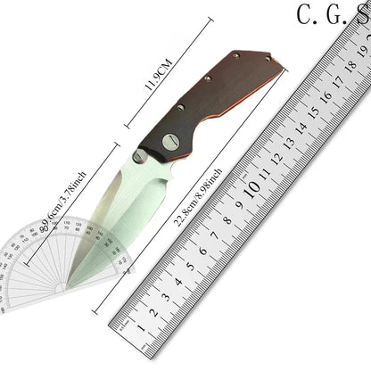DOC Black G10 Handle Bearing Folding EDC Multi Purpose Tools Outdoor Camping Fishing Cutting Multi Tools