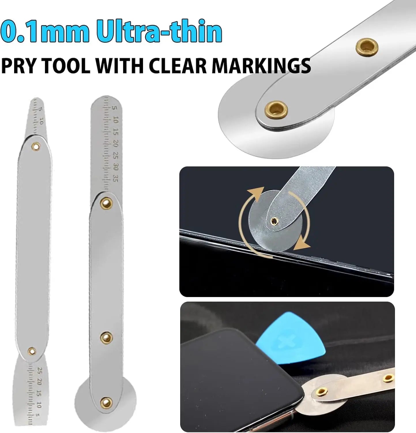 Spudger Pry Tool Kit Metal Spudger Ultra-Thin Prying Opening Tool for iPhone Laptop iPad Cell Phone Computer Repair Tool Kit