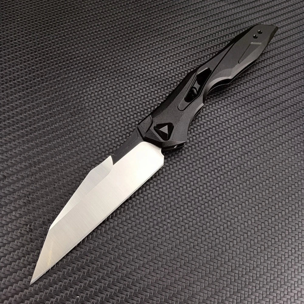 7650 Folding Knife CPM154 Blade Aluminum Handle EDC Portable Outdoor Multi-functional Practical Tool Hiking Camping Mountaineering Wild Exploration Carry Gear