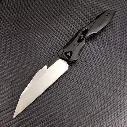 7650 Folding Knife CPM154 Blade Aluminum Handle EDC Portable Outdoor Multi-functional Practical Tool Hiking Camping Mountaineering Wild Exploration Carry Gear