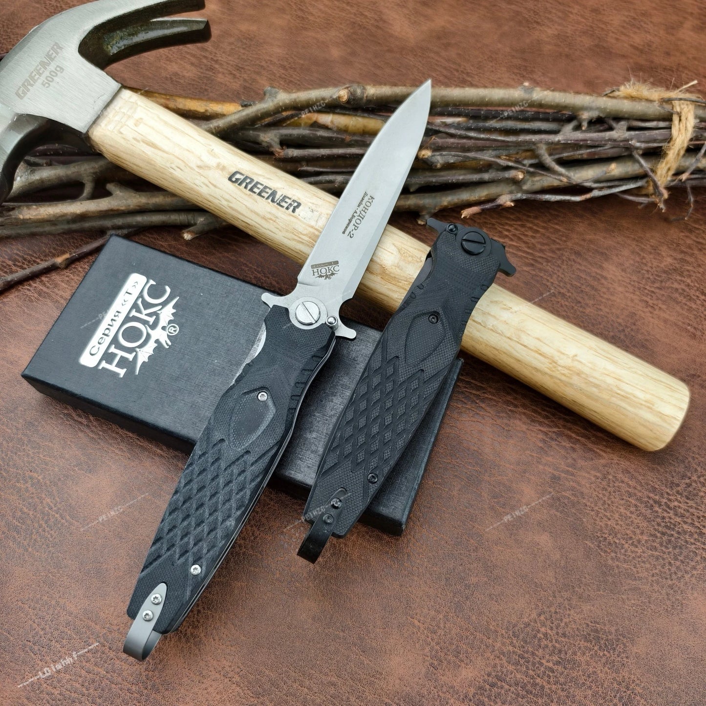 High Hardness Stainless Steel D2 Folding Knife with G10 Handle Suitable for Outdoor Camping, Hiking, Daily Emergency Carrying, Practical Cutting Knife, Fishing Knife, Exploration Series Tools, Men's Gift.