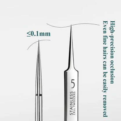 Beauty Salon Special Ultra-Fine No. 5 Cell Acne Clip High-Quality Multi-function Tweezers Professional Acne Needle Care Tools
