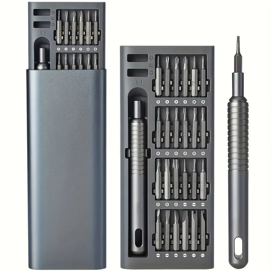 25 in 1 mini screwdriver set, flat head and cross shaped small screwdrivers, suitable for electronic products