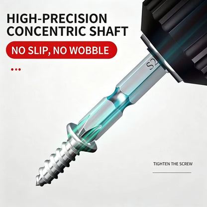 Premium S2 Alloy Steel 2-in-1 Screwdriver Bits High Hardness Strong Magnetic Cross Slotted Bit Set for Home & Car Repair